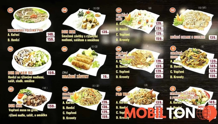 Vietnamske Bistro 37 Na Menu - Tř. Jana Švermy 48