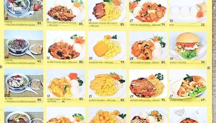 Vietnamske Bistro Menu - Husova 99