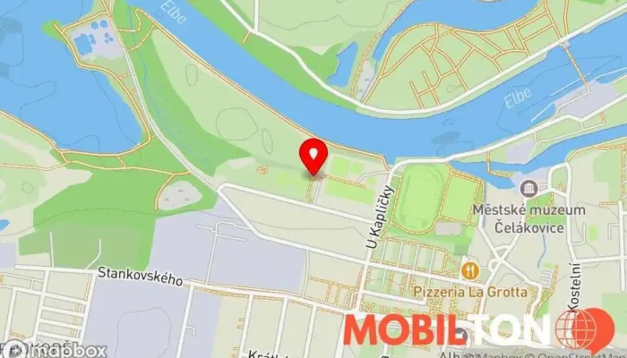mapa Volejbalový sportovní club Čelákovice Volejbalový klub v Na Nábřeží 1676