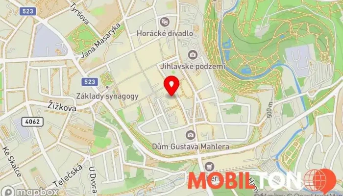 mapa YI CHUAN, s.r.o. Čínská restaurace v Masarykovo Nám. 1191