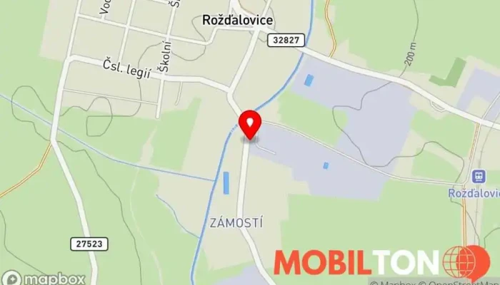 mapa Zámostecká rychta Restaurace v Zámostí