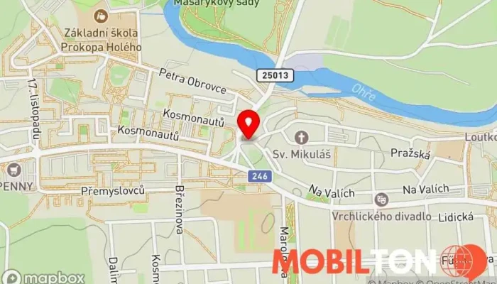 mapa Žatecká brána a městské opevnění Historická památka v Žatecká
