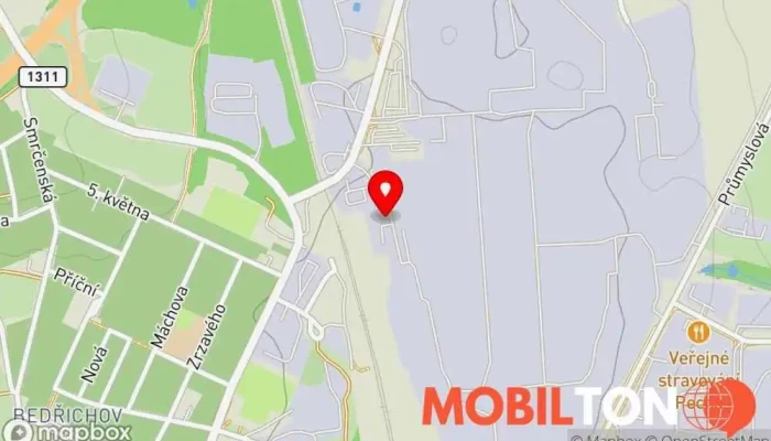 mapa Závodní Stravování Restaurace v Bedrichov