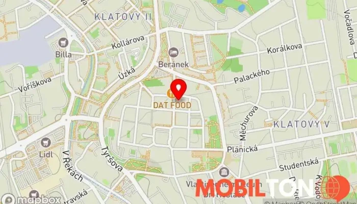 mapa Žíznivej kozel Restaurace, Pivovar v Pražská 123