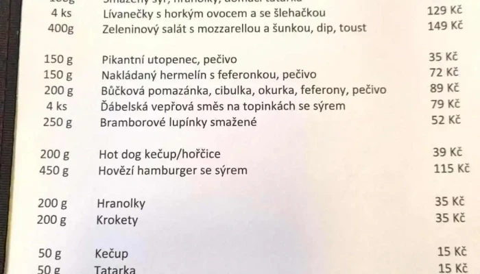 Zlonicka Jidelna Menu - Nám. Pod Lipami 5